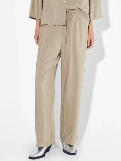 PARFOIS Lange Halsketten>Flie&szlig;ende Hose Mit Elastischer Taille Beige