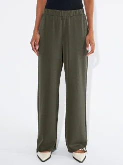 PARFOIS Lange Halsketten>Flie&szlig;ende Hose Mit Elastischer Taille Khaki