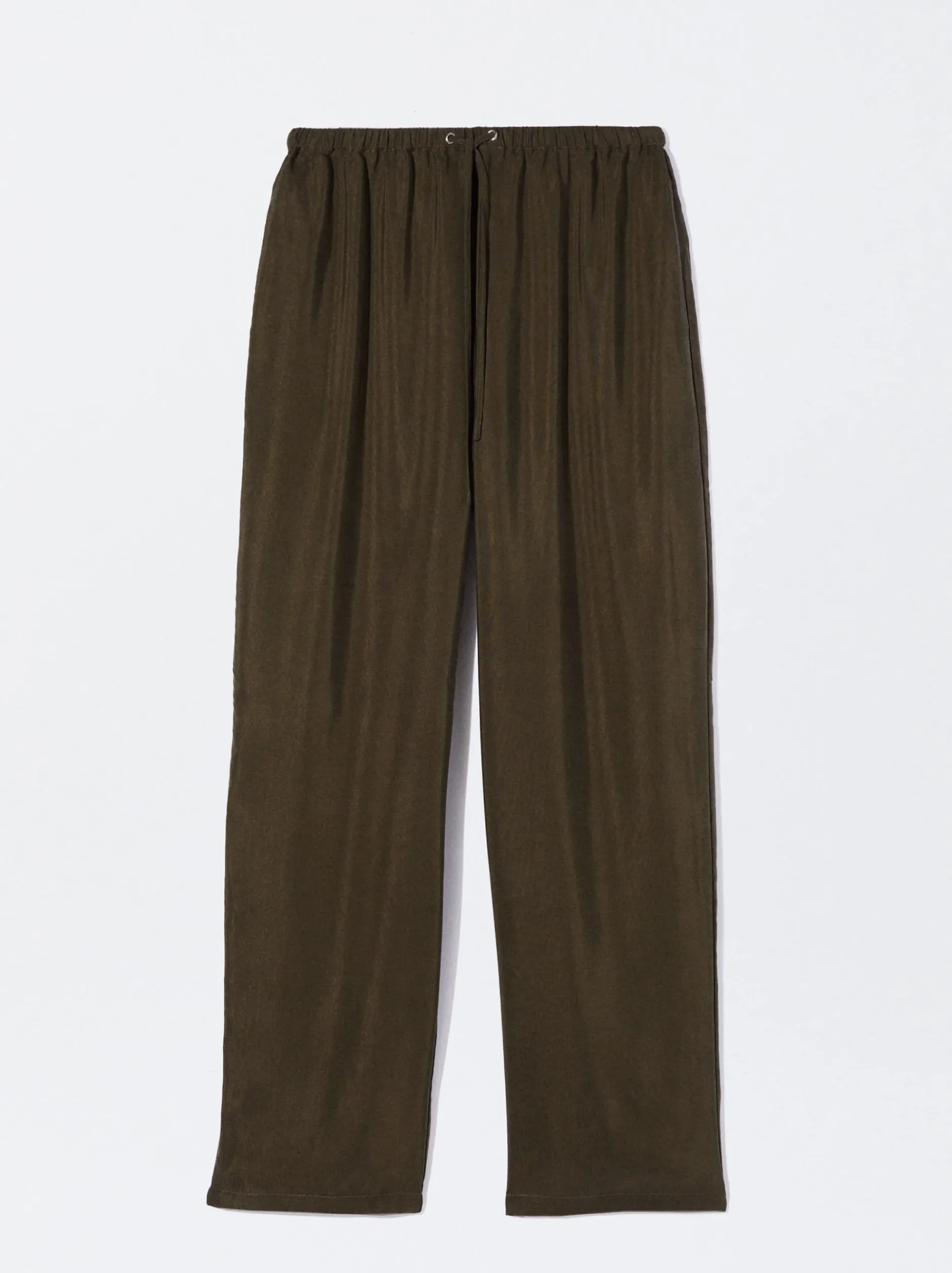 PARFOIS Strick|Pullover Und Jacke>Fließende Hose Mit Elastischer Taille Khaki