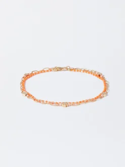 PARFOIS Trend Collection|Kurze Halsketten>Fu&szlig;kette Mit Charms Mehrfarbig