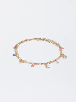 PARFOIS Set Ohrringen|Hoop-Ohrringe>Fu&szlig;kette Mit Charms Mehrfarbig