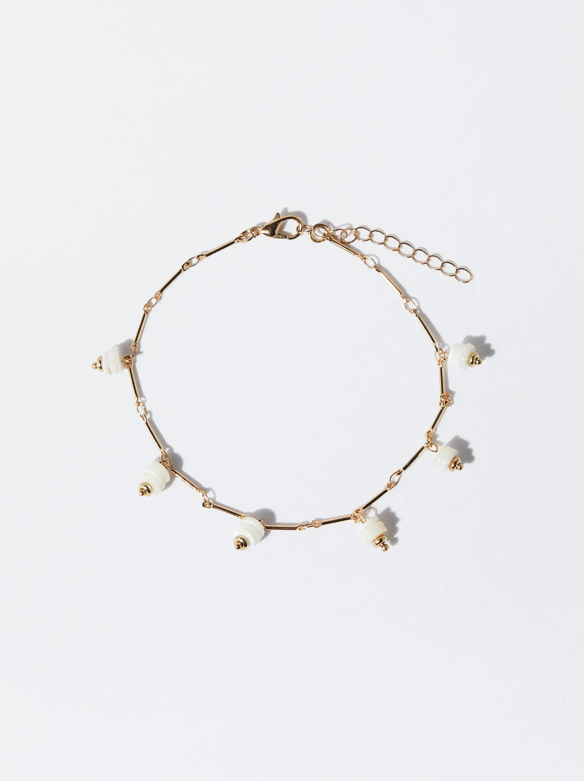 PARFOIS Kurze Halsketten>Fußkette Mit Muschel Golden