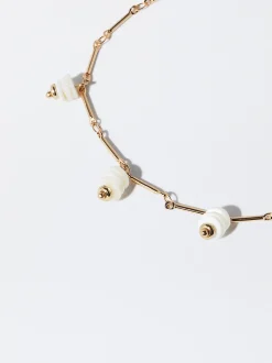 PARFOIS Kurze Halsketten>Fu&szlig;kette Mit Muschel Golden