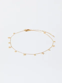 PARFOIS Ohrringe>Fu&szlig;kette Mit Sternen Golden