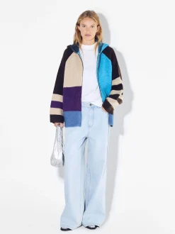 PARFOIS Hosen>Gedruckter Punkt Cardigan Mehrfarbig
