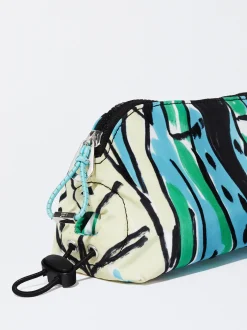 PARFOIS Geldbörsen>Geflochte Mehrzwecktasche Aus Nylon Mit Print Mehrfarbig