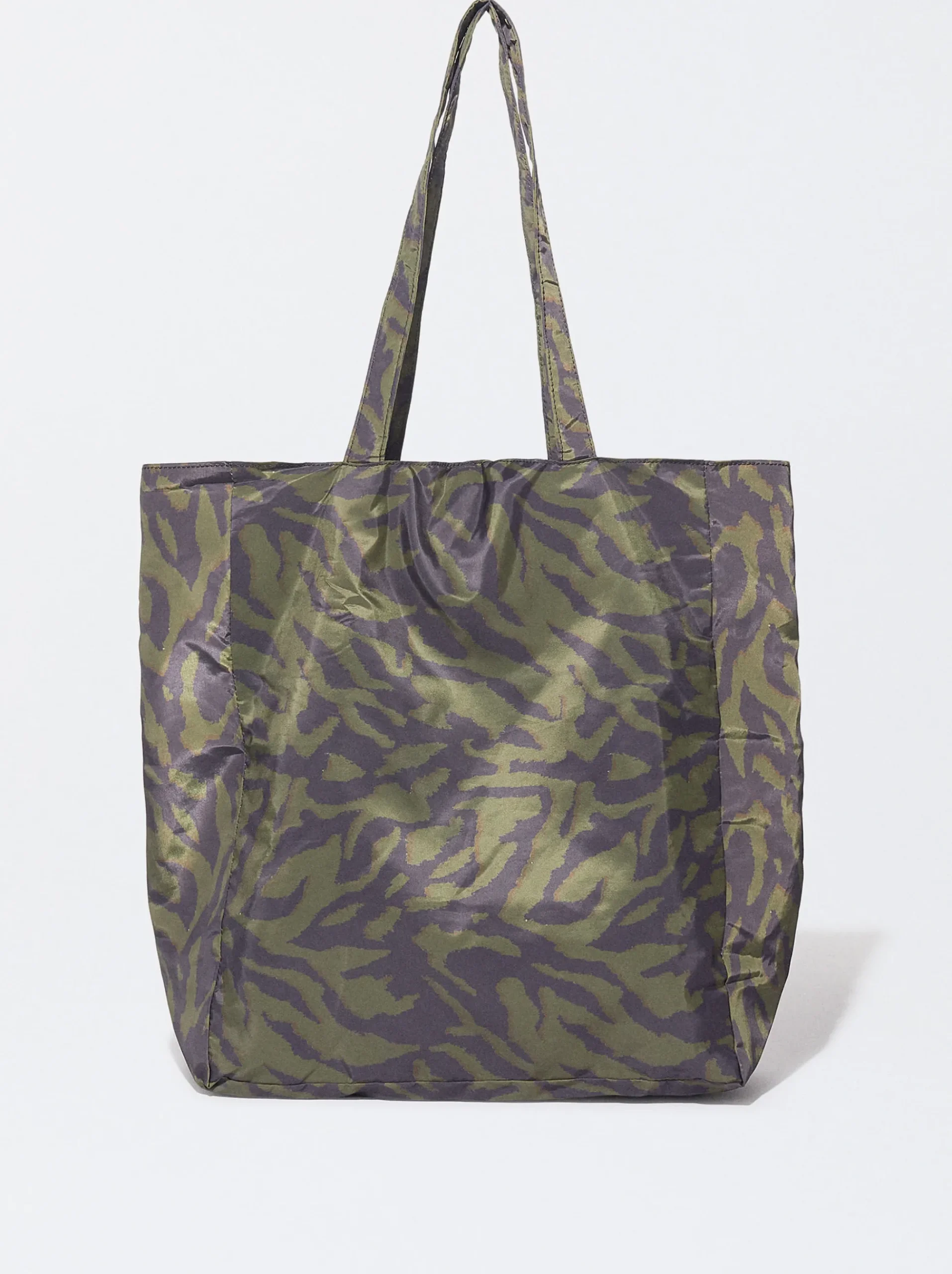 PARFOIS Geldbörsen>Geflochte Mehrzwecktasche Aus Nylon Mit Print Mehrfarbig
