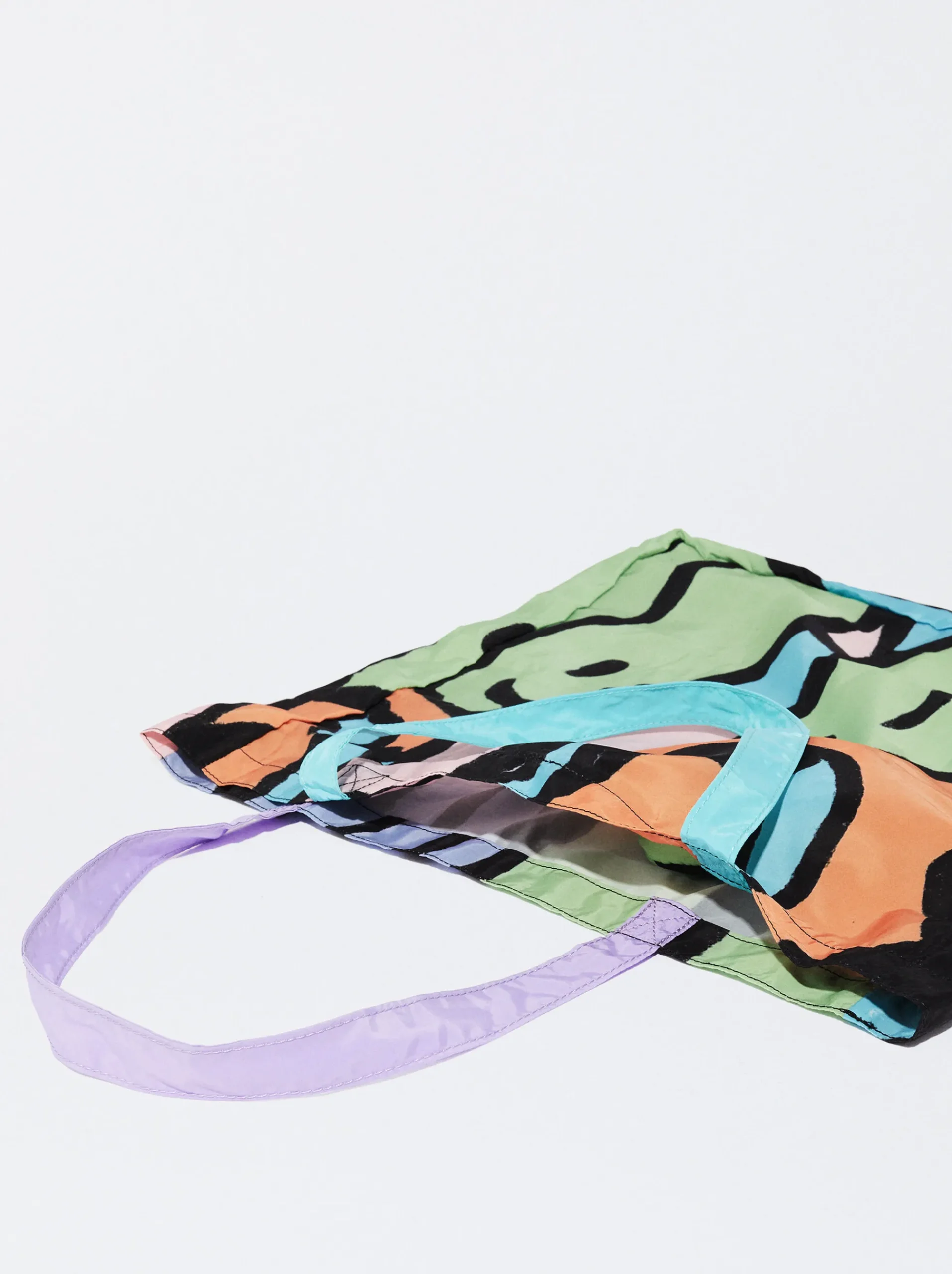 PARFOIS Geldbörsen>Geflochte Mehrzwecktasche Aus Nylon Mit Print Mehrfarbig