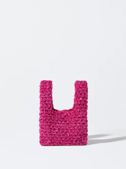 PARFOIS Schals|Schals>Geflochtene Handtasche Rosa
