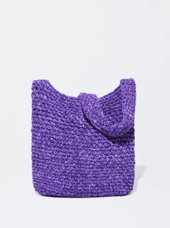 PARFOIS Basics|Handtaschen>Geflochtene Umh&auml;ngetasche Violett