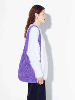 PARFOIS Basics|Handtaschen>Geflochtene Umh&auml;ngetasche Violett