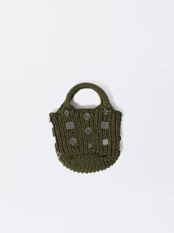 PARFOIS Basics|Shoppers>Geh&auml;kelte Beuteltasche Khaki