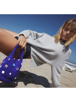 PARFOIS Basics|Shoppers>Gehäkelte Beuteltasche Violett