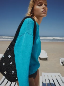 PARFOIS Basics|Shoppers>Gehäkelte Schultertasche Schwarz