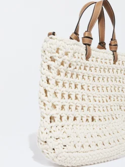PARFOIS Gürteltaschen>Geh&auml;kelte Tragetasche Mit Doppeltem Griff Ekr&uuml;
