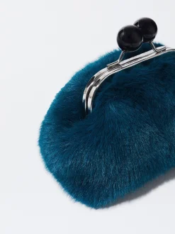 PARFOIS Trenchcoats|Blazer und Mäntel>Geldbeutel Mit Pelzeffekt Blau