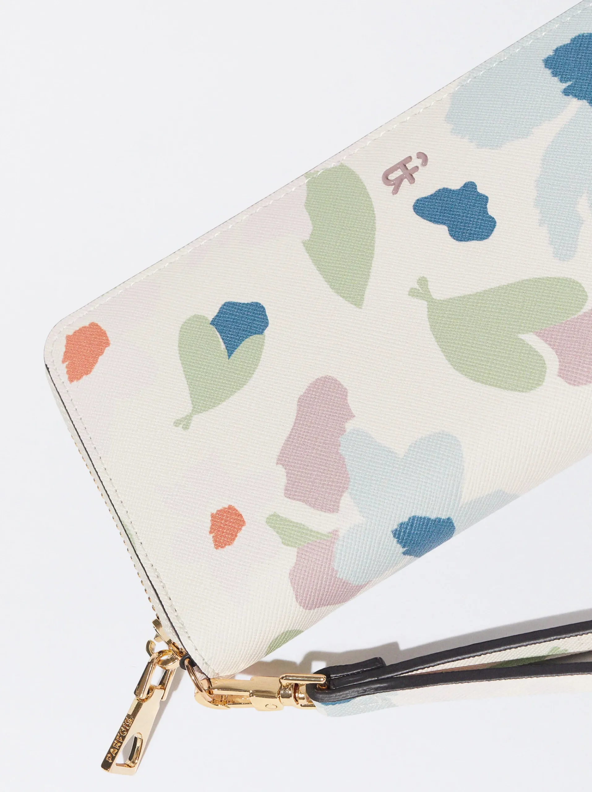 PARFOIS Basics|Kartenetuis>Geldbeutel Mit Reißverschluss Und Blumenprint