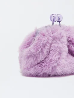 PARFOIS Trenchcoats|Blazer und Mäntel>Geldb&ouml;rse Mit Pelzeffekt Rosa