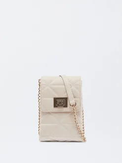 PARFOIS Kunststoff Sonnenbrille|Ovalem Sonnenbrille>Gepolsterte Handytasche Beige