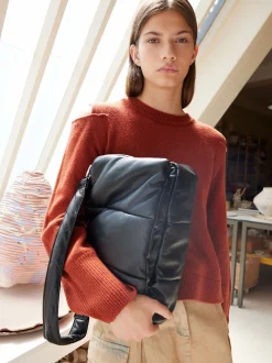 PARFOIS Schultertaschen>Gepolsterte Schultertasche Schwarz