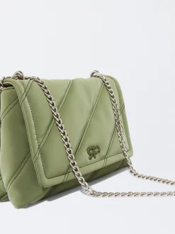 PARFOIS Basics>Gepolsterte Schultertasche Khaki