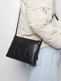 PARFOIS Reisetaschen>Gepolsterte Umh&auml;ngetasche Schwarz