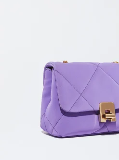 PARFOIS Umhängetaschen>Gepolsterte Umh&auml;ngetasche Mit Kettengriff Violett