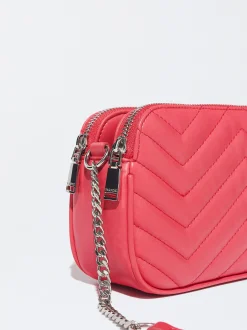 PARFOIS Umhängetaschen>Gepolsterte Umh&auml;ngetasche Mit Kettengriff Rosa