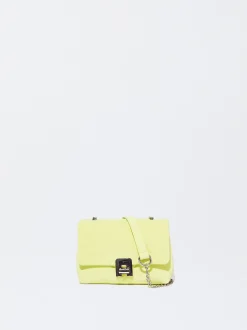 PARFOIS Umhängetaschen|Taschen aus Leder NEW>Gepolsterte Umh&auml;ngetasche Mit Kettengriff Gelb