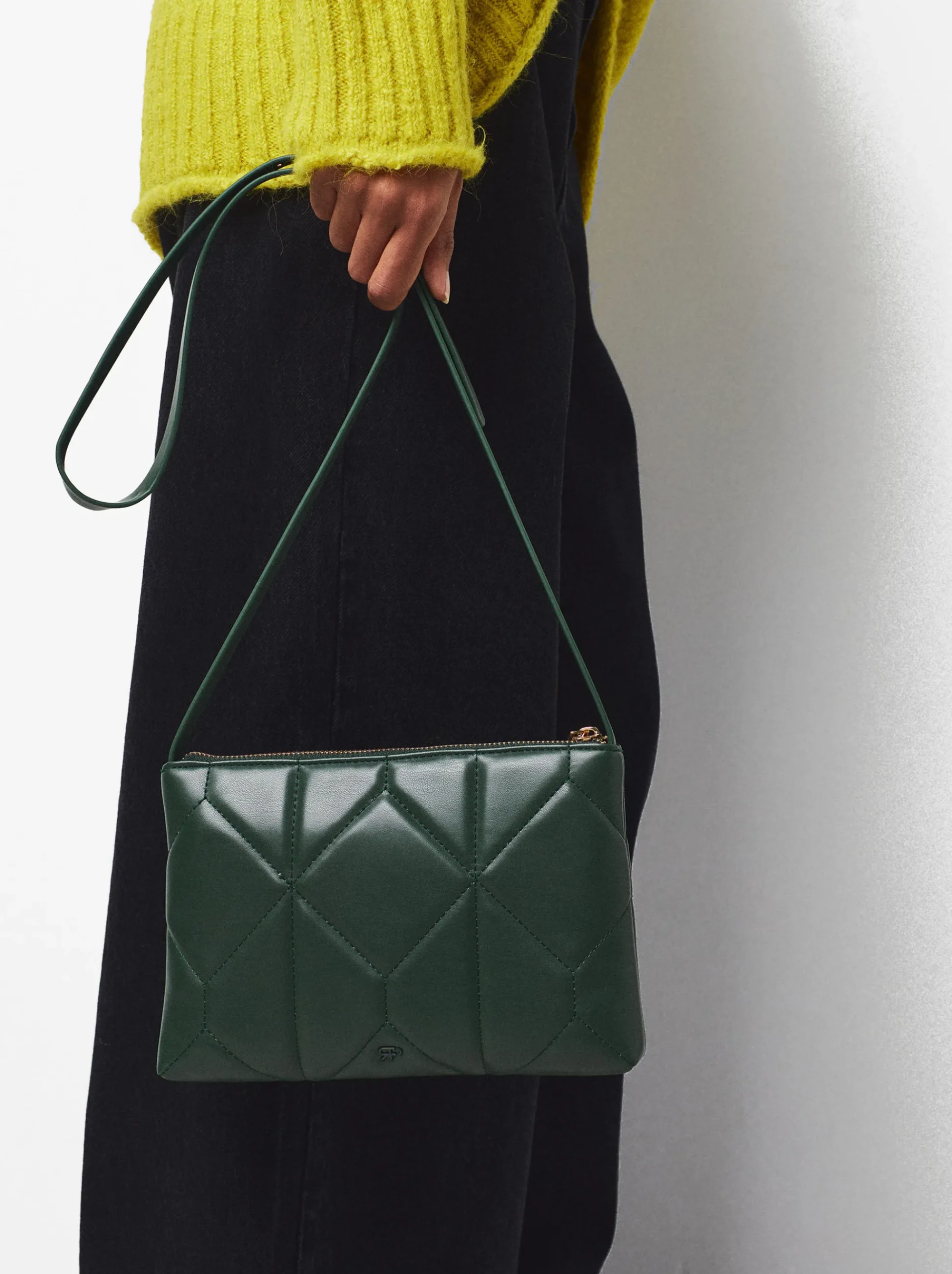 PARFOIS Shoppers|Grosse Taschen>Gepolsterte Umhängetasche Grün