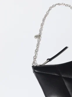 PARFOIS Schultertaschen>Gepolsterte Umh&auml;ngetasche Mit Kettengriff Schwarz