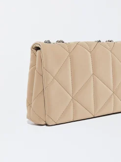 PARFOIS Schultertaschen>Gepolsterte Umh&auml;ngetasche Mit Kettengriff Braun