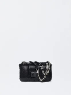 PARFOIS Umhängetaschen|Handtaschen>Gepolsterte Umh&auml;ngetasche Mit Kettengriff Schwarz