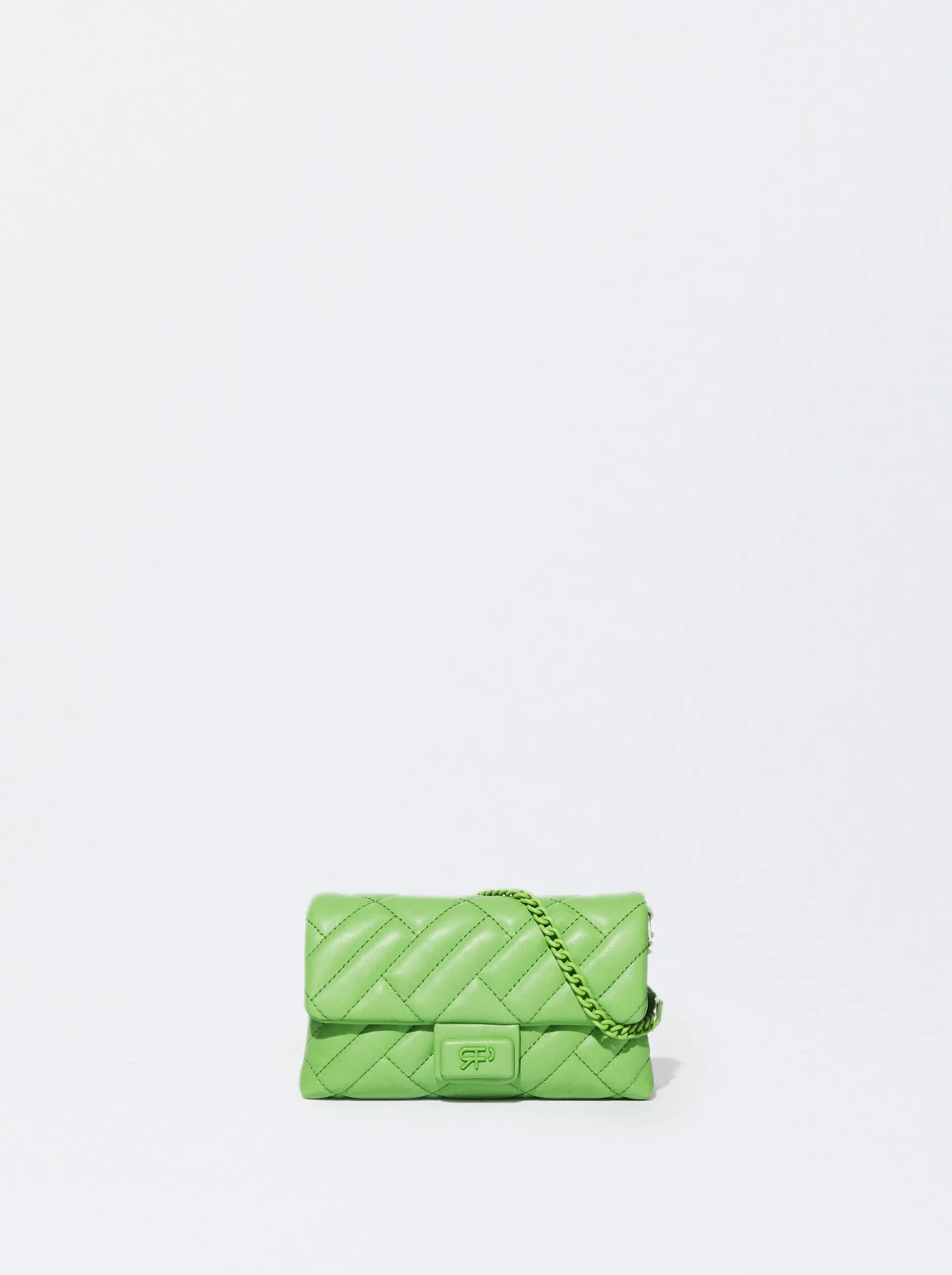PARFOIS Umhängetaschen|Taschen aus Leder NEW>Gepolsterte Umhängetasche Mit Kettengriff Grün
