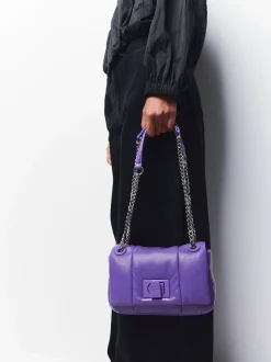 PARFOIS Sweatshirts>Gepolsterte Umh&auml;ngetasche Mit Kettengriff Violett