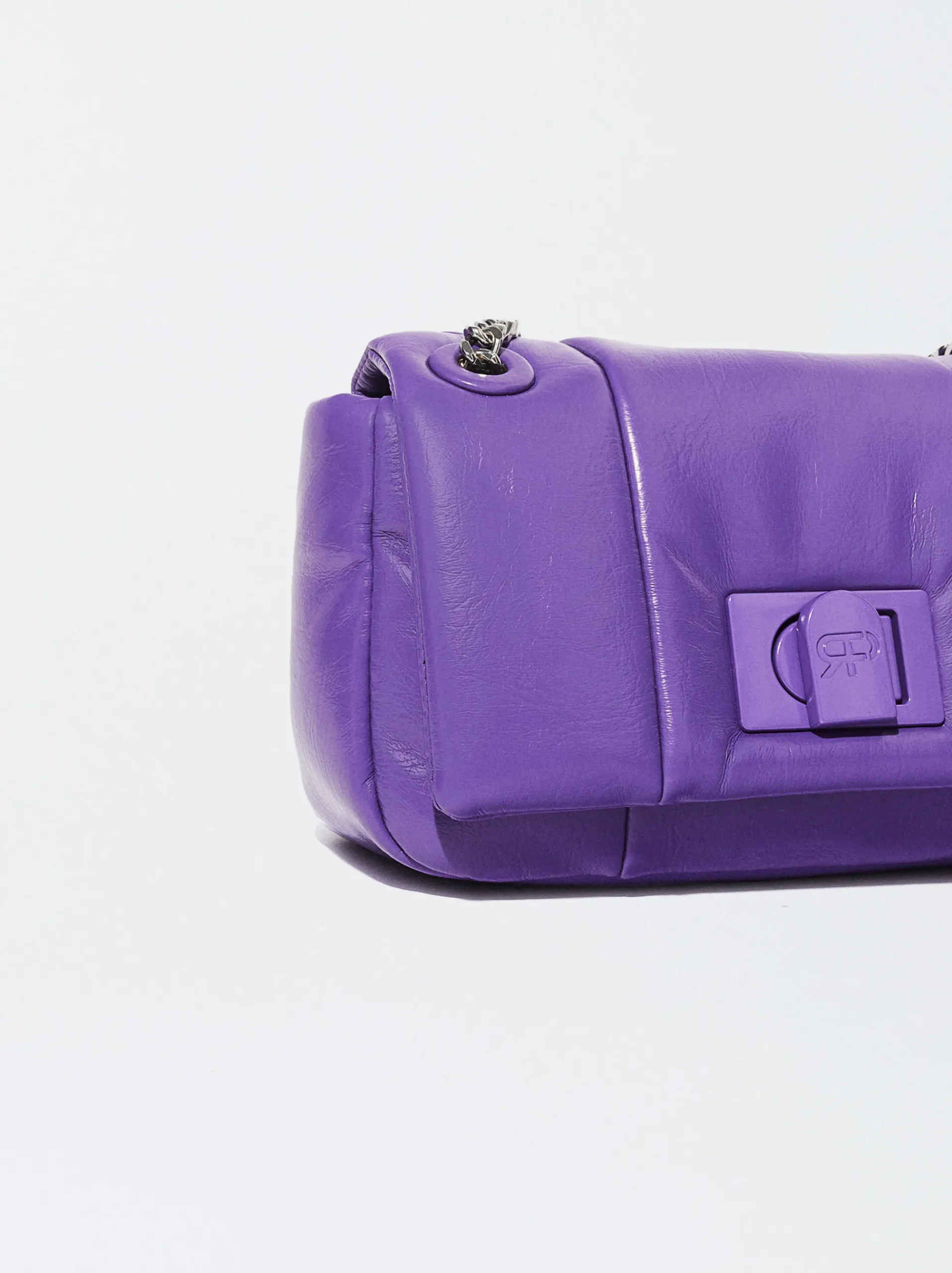 PARFOIS Sweatshirts>Gepolsterte Umhängetasche Mit Kettengriff Violett