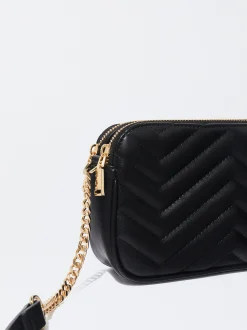 PARFOIS Handtaschen>Gepolsterte Umh&auml;ngetasche Schwarz