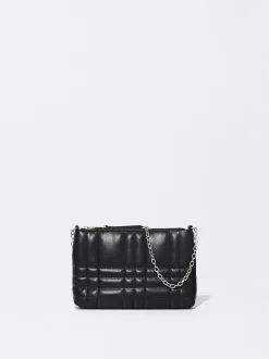 PARFOIS Shoppers|Grosse Taschen>Gepolsterte Umh&auml;ngetasche Schwarz