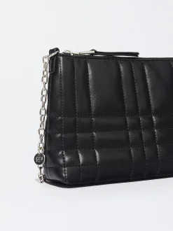 PARFOIS Shoppers|Grosse Taschen>Gepolsterte Umh&auml;ngetasche Schwarz