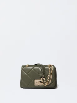 PARFOIS Basics|Handtaschen>Gepolsterte Umhängetasche Mit Kettengriff Khaki