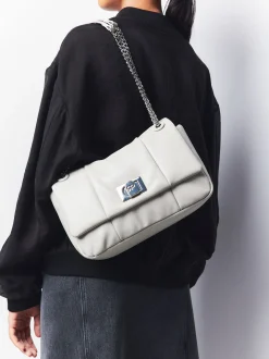 PARFOIS Schultertaschen>Gepolsterte Umh&auml;ngetasche Mit Kettengriff Ekr&uuml;
