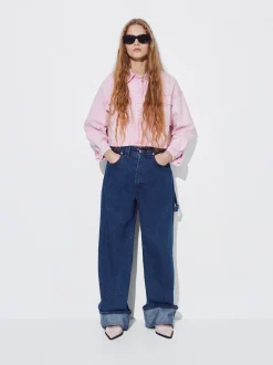PARFOIS Schultertaschen>Gerade Geschnittene Jeans Blau