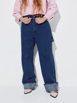 PARFOIS Schultertaschen>Gerade Geschnittene Jeans Blau