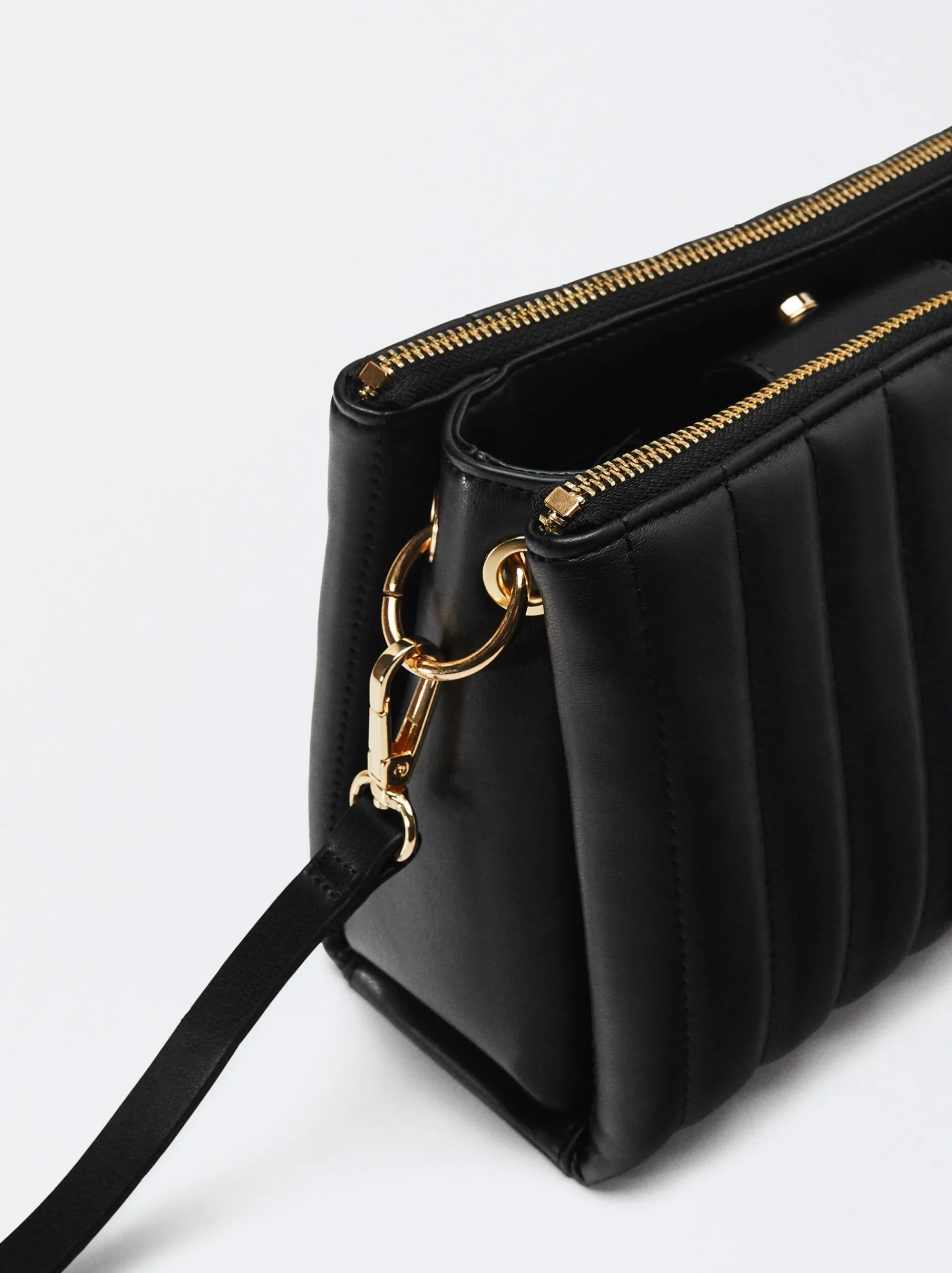 PARFOIS Handtaschen>Gesteppte Cross-Body-Bag Schwarz