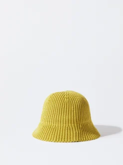 PARFOIS Geldbeutel>Gestrickte Eimermütze Gelb