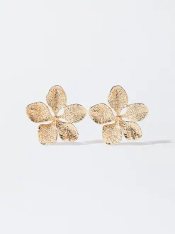 PARFOIS Lange Ohrringe>Goldblumen-Ohrringe Golden