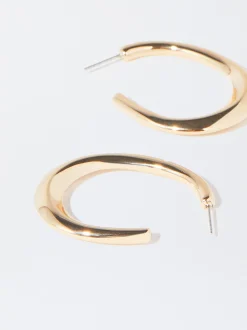 PARFOIS Lange Ohrringe|Mittlere Ohrringe>e Creolen Golden