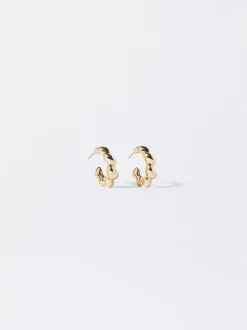 PARFOIS Lange Ohrringe|Hoop-Ohrringe>e Creolen Golden