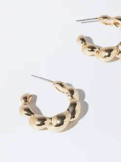 PARFOIS Lange Ohrringe|Hoop-Ohrringe>e Creolen Golden