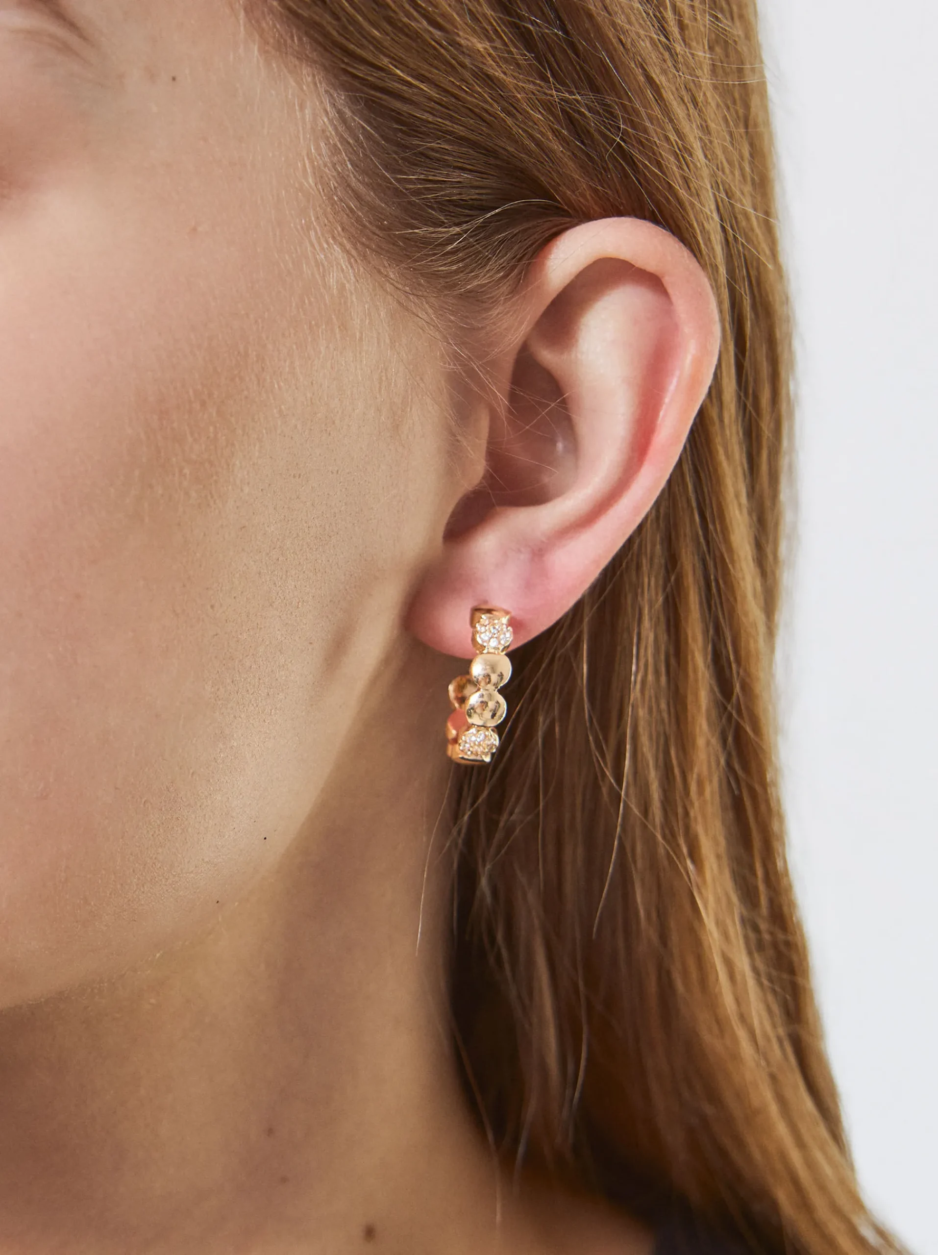 PARFOIS Lange Ohrringe|Basics>e Creolen Golden